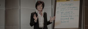 Kathy Kraas describing nonprofit challenges