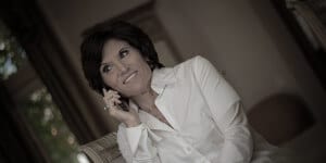 Kathy Kraas on the phone