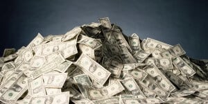 pile of money